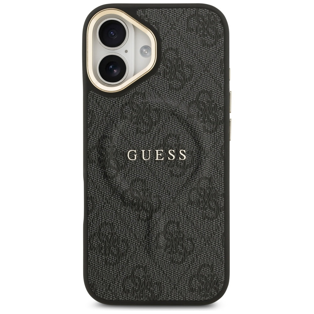 Housse MagSafe pour Apple iPhone 17, Guess, 4G Classic, Noire