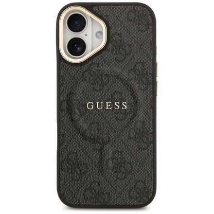 Housse MagSafe pour Apple iPhone 17, Guess, 4G Classic, Noire
