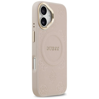 MagSafe Hülle für Apple iPhone 17, Guess, Peony Hot Stamp, Rosa