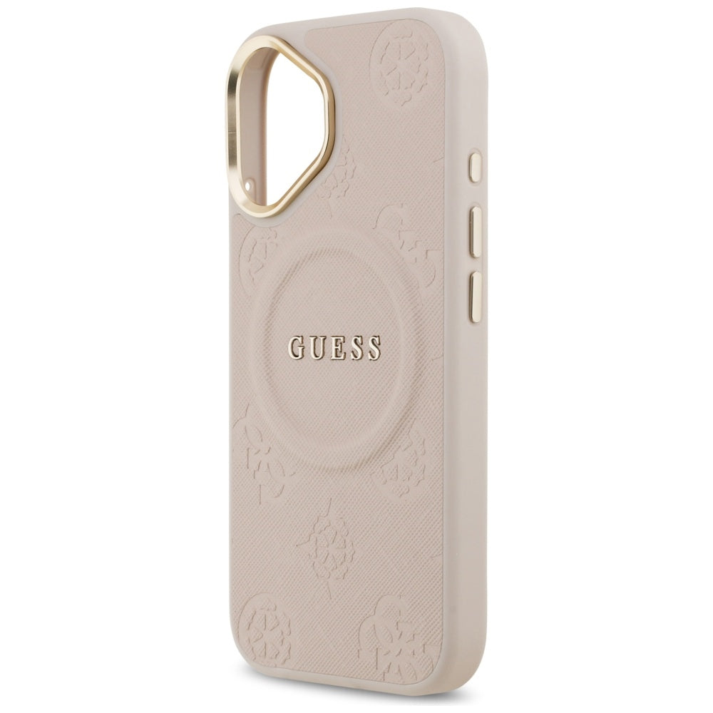 MagSafe Hülle für Apple iPhone 17, Guess, Peony Hot Stamp, Rosa