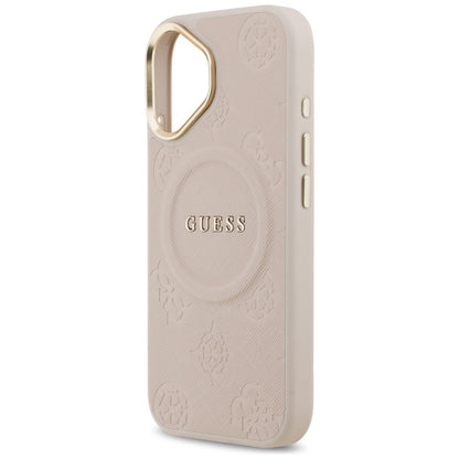 MagSafe Hülle für Apple iPhone 17, Guess, Peony Hot Stamp, Rosa