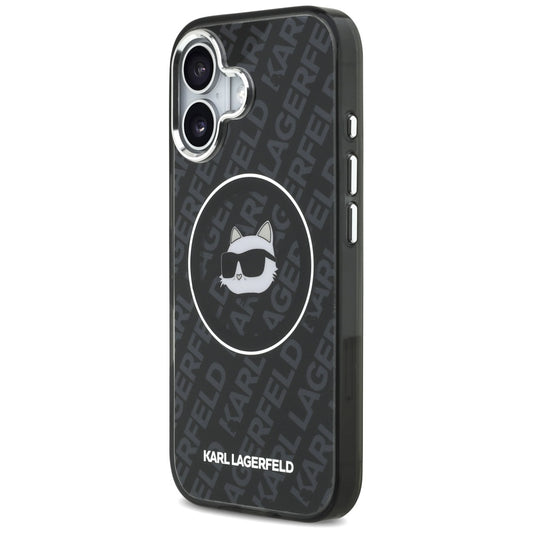 MagSafe Hülle für Apple iPhone 17, Karl Lagerfeld, IML Choupette's Head, Schwarz