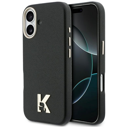Étui MagSafe pour Apple iPhone 17, Karl Lagerfeld, Logo Karl Head, Noir
