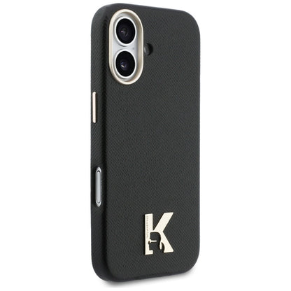 Étui MagSafe pour Apple iPhone 17, Karl Lagerfeld, Logo Karl Head, Noir