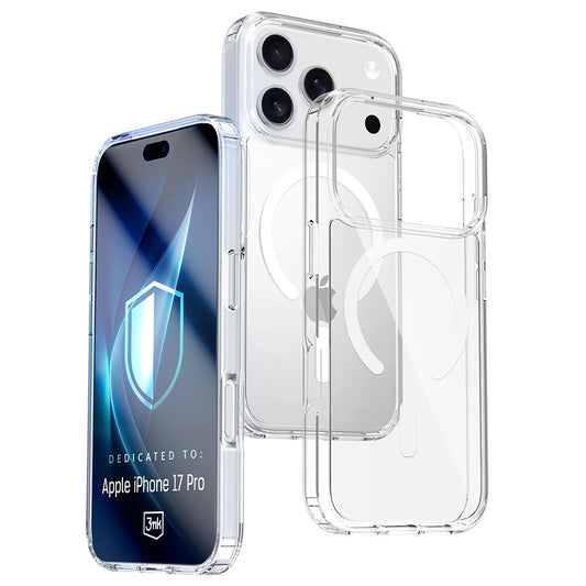 Coque MagSafe pour Apple iPhone 17 Pro, 3MK, Armor MagCase, Transparente