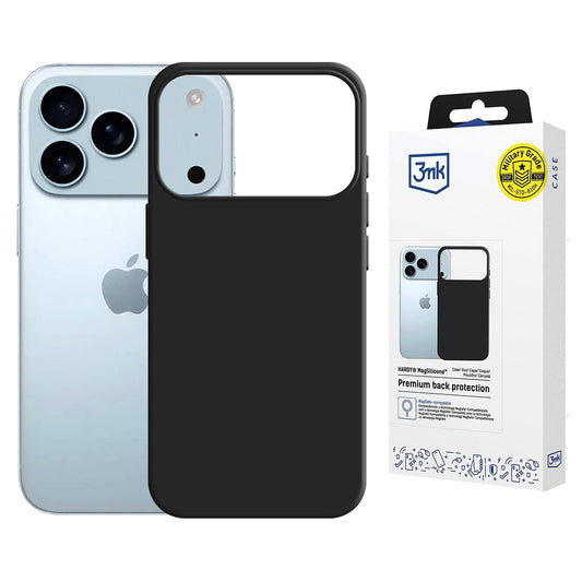 Coque MagSafe pour Apple iPhone 17 Pro, 3MK, Hardy, Noire