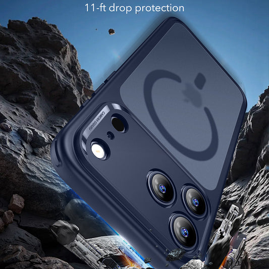 Coque MagSafe pour Apple iPhone 17 Pro, ESR, Classic Hybrid, Bleu Satiné