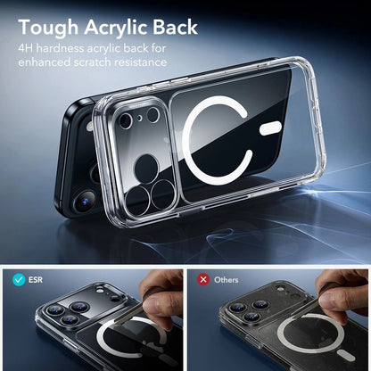 MagSafe Case for Apple iPhone 17 Pro, ESR, Classic Hybrid with Screen Protector, Transparent
