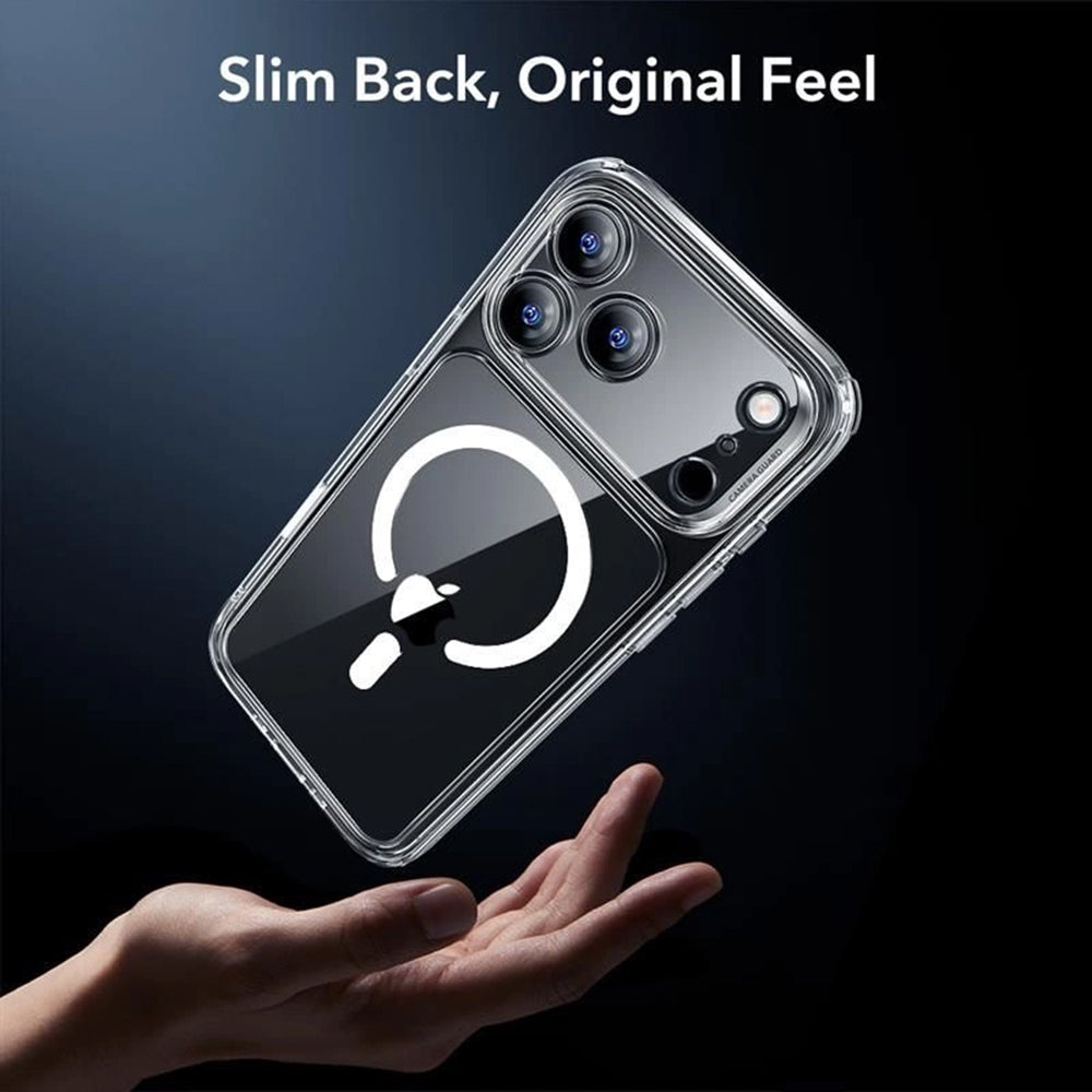 MagSafe Case for Apple iPhone 17 Pro, ESR, Classic Hybrid with Screen Protector, Transparent