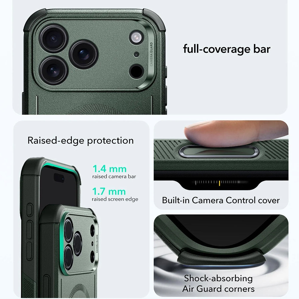 MagSafe Hülle für Apple iPhone 17 Pro, ESR, Cyber, Grün