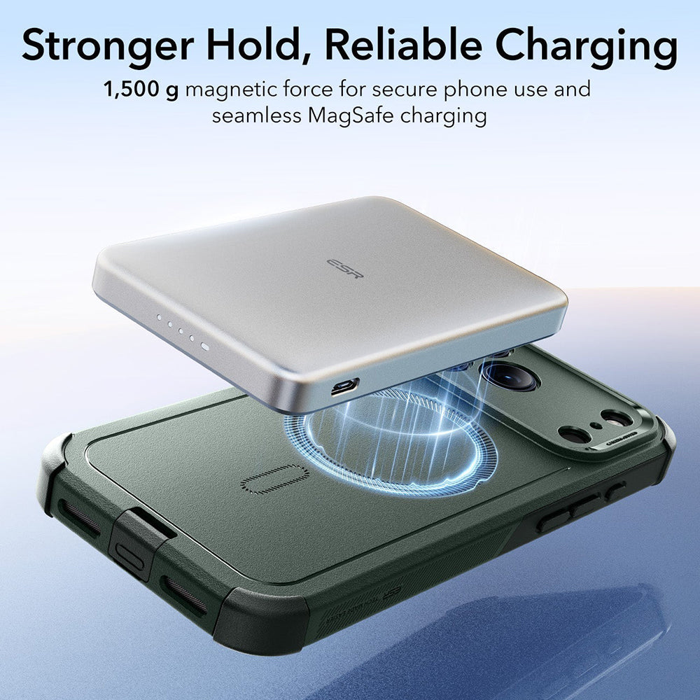 MagSafe Hülle für Apple iPhone 17 Pro, ESR, Cyber, Grün