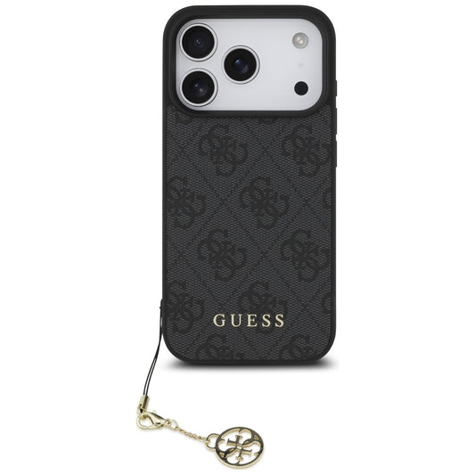 MagSafe Hülle für Apple iPhone 17 Pro, Guess, 4G Charm Cradle, Schwarz