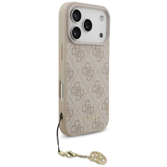 MagSafe Hülle für Apple iPhone 17 Pro, Guess, 4G Charm Cradle, Rosa