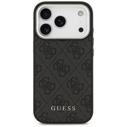 MagSafe Hülle für Apple iPhone 17 Pro, Guess, 4G Classic Logo, Schwarz