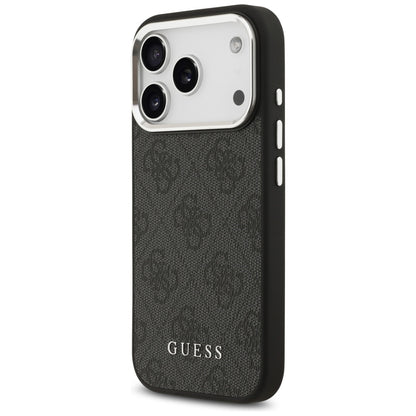 MagSafe Hülle für Apple iPhone 17 Pro, Guess, 4G Classic Logo, Schwarz