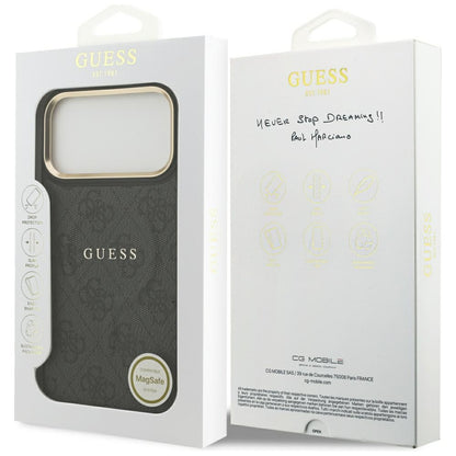 Étui MagSafe pour Apple iPhone 17 Pro, Guess, 4G Classic, Noir