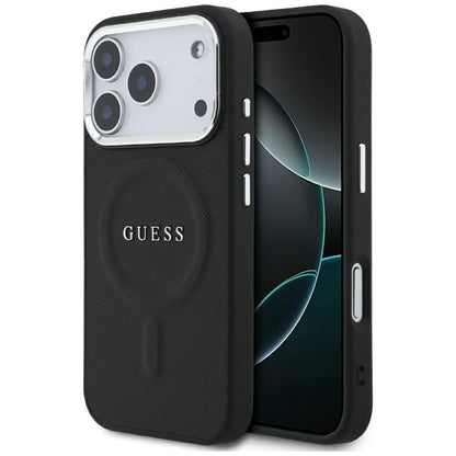 Étui MagSafe pour Apple iPhone 17 Pro, Guess, Classic Logo, Noir
