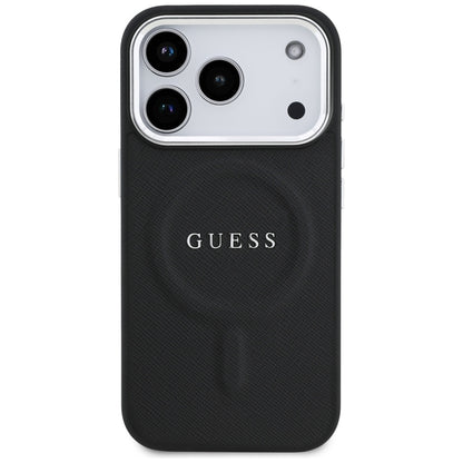 Étui MagSafe pour Apple iPhone 17 Pro, Guess, Classic Logo, Noir