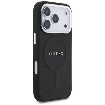 Étui MagSafe pour Apple iPhone 17 Pro, Guess, Classic Logo, Noir