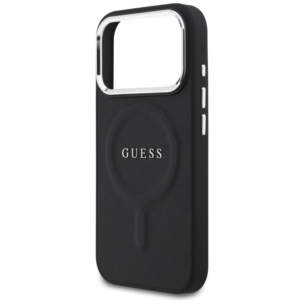 Étui MagSafe pour Apple iPhone 17 Pro, Guess, Classic Logo, Noir