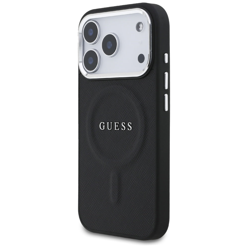 Étui MagSafe pour Apple iPhone 17 Pro, Guess, Classic Logo, Noir