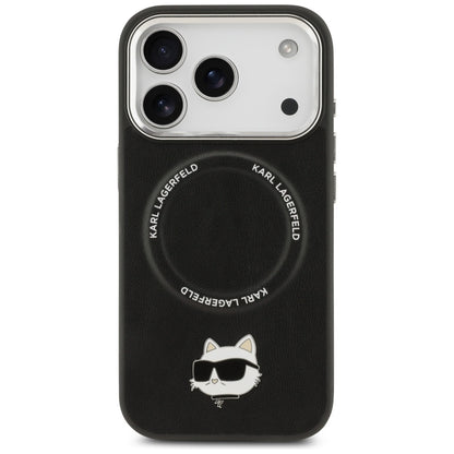 MagSafe Case for Apple iPhone 17 Pro, Karl Lagerfeld, Choupette Pin, Black