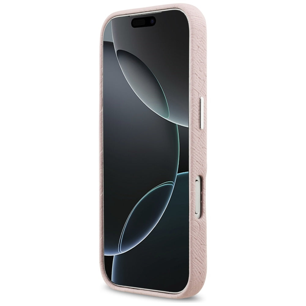 Coque MagSafe pour Apple iPhone 17 Pro, Karl Lagerfeld, FW Stamped Karl, Rose