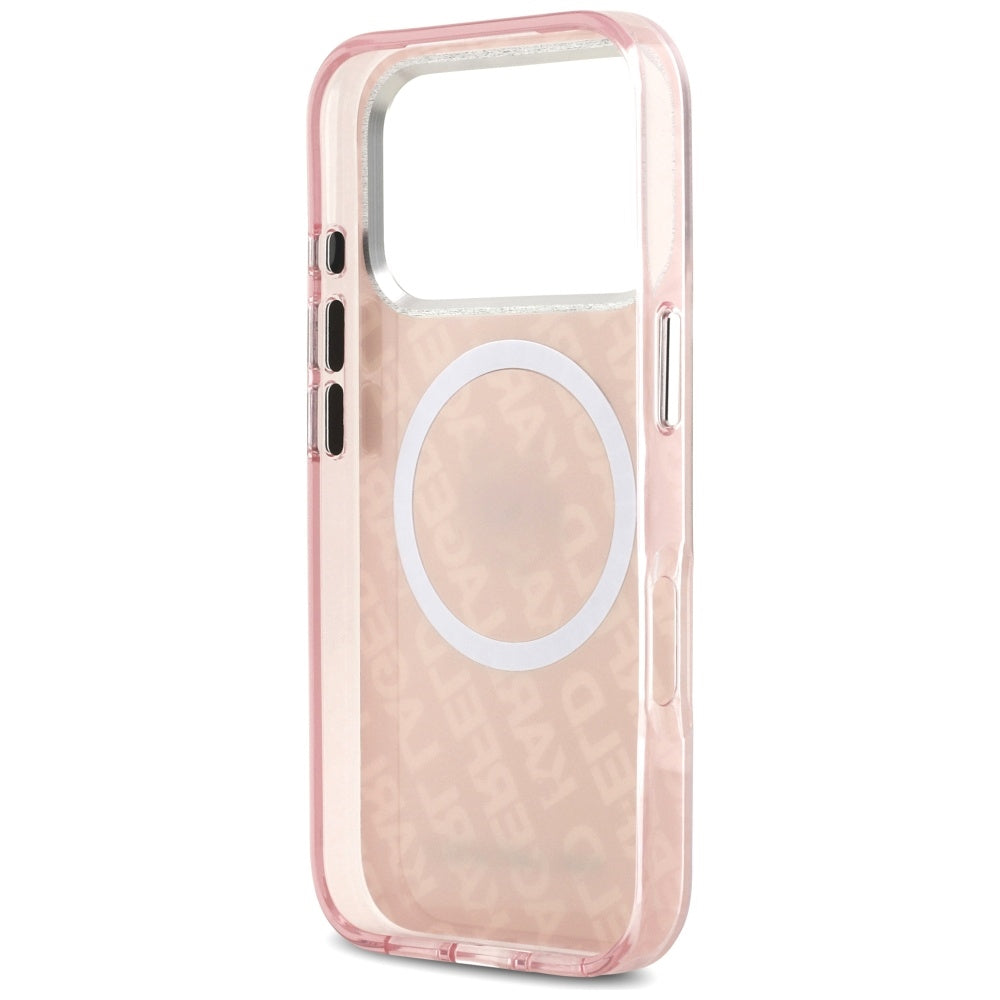 Étui MagSafe pour Apple iPhone 17 Pro, Karl Lagerfeld, IML Choupette's Head, Rose