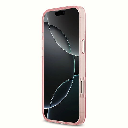 Étui MagSafe pour Apple iPhone 17 Pro, Karl Lagerfeld, IML Sketch Logo Choupette, Rose.