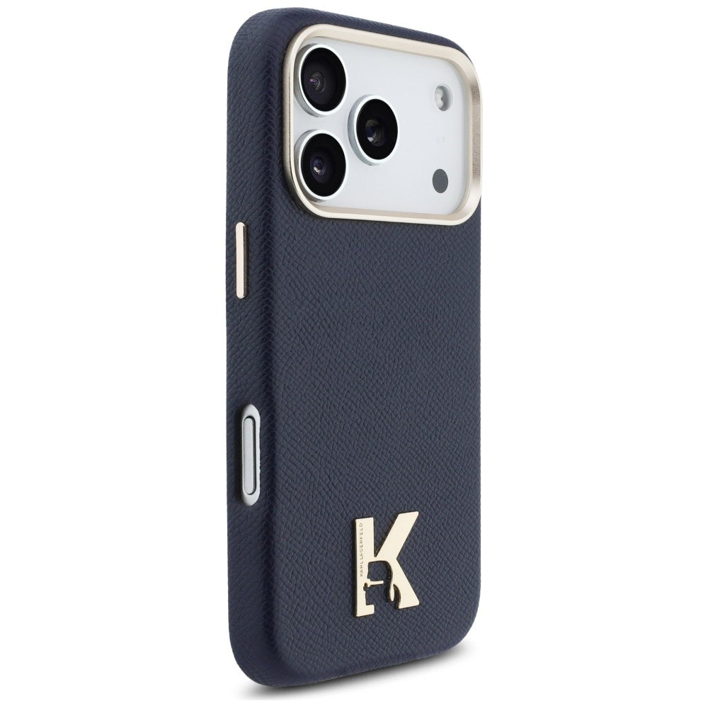 MagSafe Hülle für Apple iPhone 17 Pro, Karl Lagerfeld, Karl Head Logo, Blau
