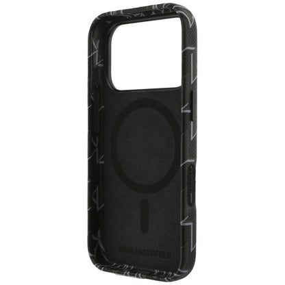 MagSafe Hülle für Apple iPhone 17 Pro, Karl Lagerfeld, KL Monogram Logo, Schwarz