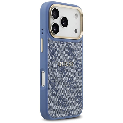 Coque MagSafe pour Apple iPhone 17 Pro Max, Guess, 4G Classic, Bleue
