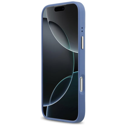 Coque MagSafe pour Apple iPhone 17 Pro Max, Guess, 4G Classic, Bleue