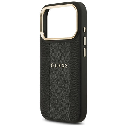 Coque MagSafe pour Apple iPhone 17 Pro Max, Guess, 4G Stripe, Noire