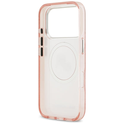 MagSafe Case for Apple iPhone 17 Pro Max, Karl Lagerfeld, Glitter Karl & Choupette Head, Pink