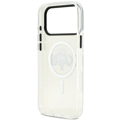 MagSafe Hülle für Apple iPhone 17 Pro Max, Karl Lagerfeld, IML Sketch Logo Karl, Transparent
