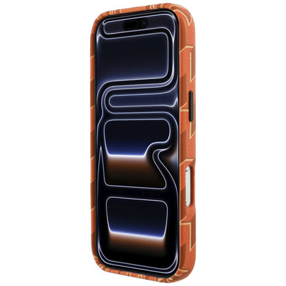Coque MagSafe pour Apple iPhone 17 Pro Max, Karl Lagerfeld, Logo Monogramme KL, Orange