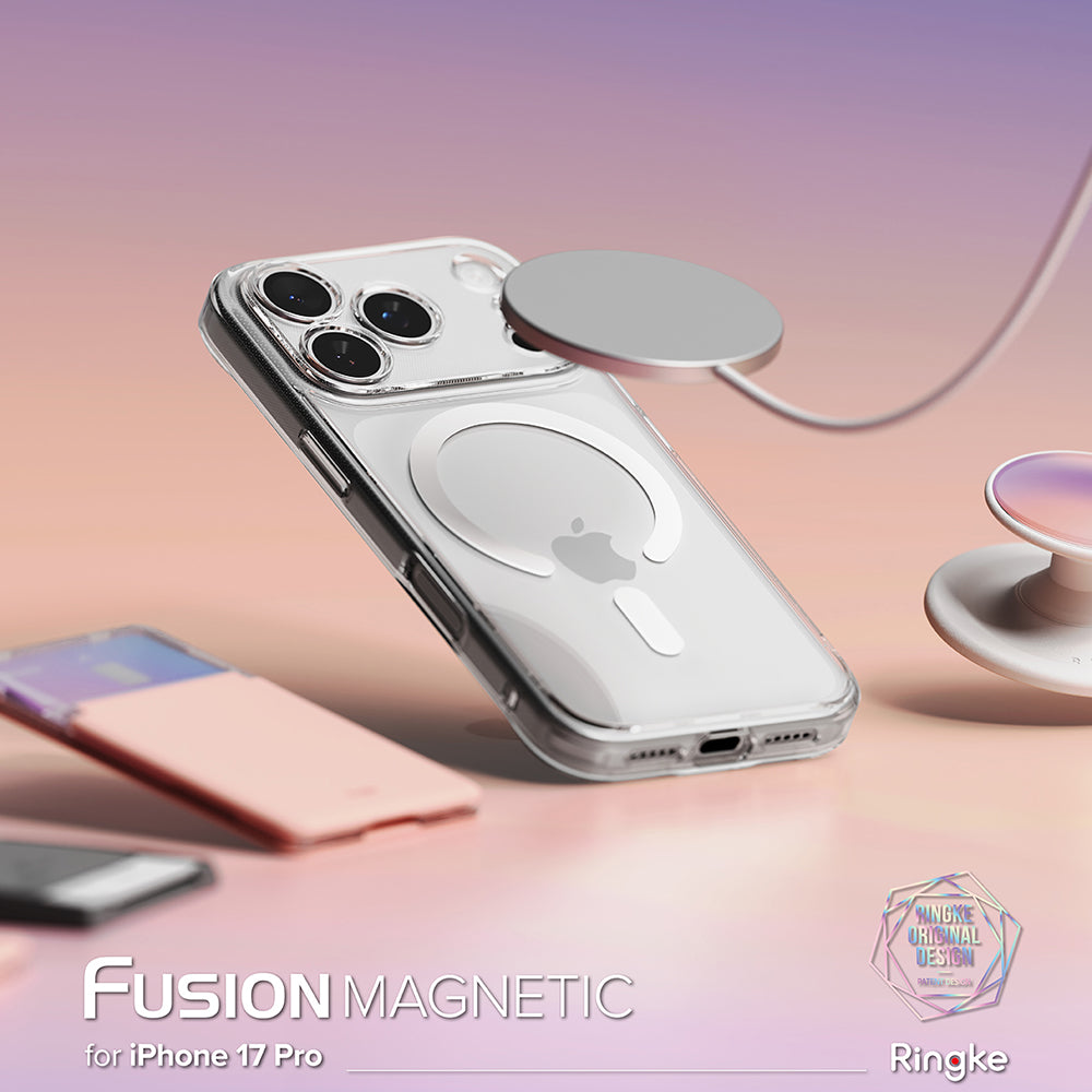 Coque MagSafe pour Apple iPhone 17 Pro Max, Ringke, Fusion, Transparente