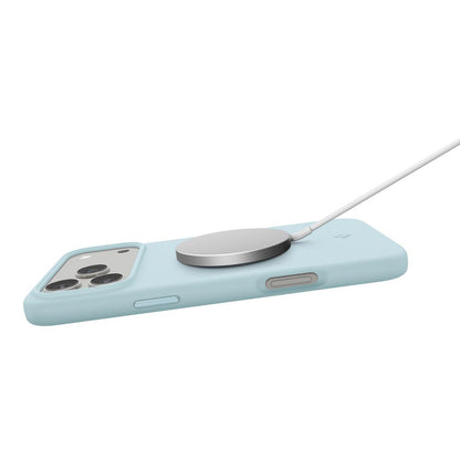 MagSafe Hülle für Apple iPhone 17 Pro Max, Spigen, Silicone Fit, Blau