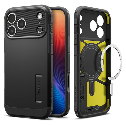 MagSafe Hülle für Apple iPhone 17 Pro Max, Spigen, Tough Armor T, Schwarz