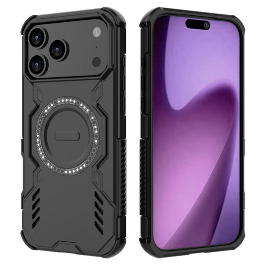 MagSafe Hülle für Apple iPhone 17 Pro Max, Techsuit, ArmorMag, Schwarz