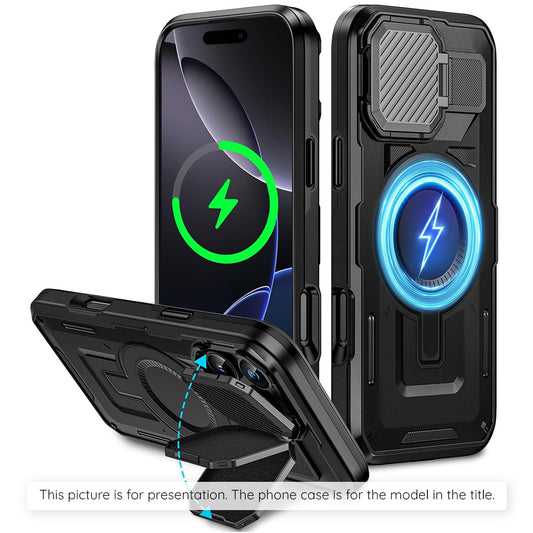 MagSafe Hülle für Apple iPhone 17 Pro Max, Techsuit, CamVault, Schwarz