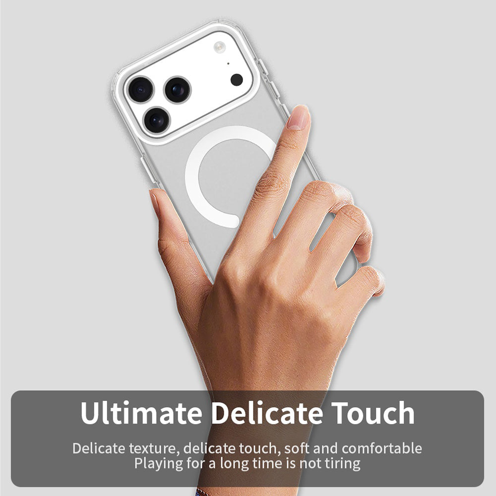 Coque MagSafe pour Apple iPhone 17 Pro Max, Techsuit, CandyCase, Blanche