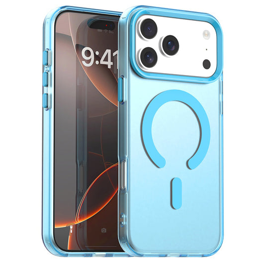 MagSafe Hülle für Apple iPhone 17 Pro Max, Techsuit, CandyCase, Blau