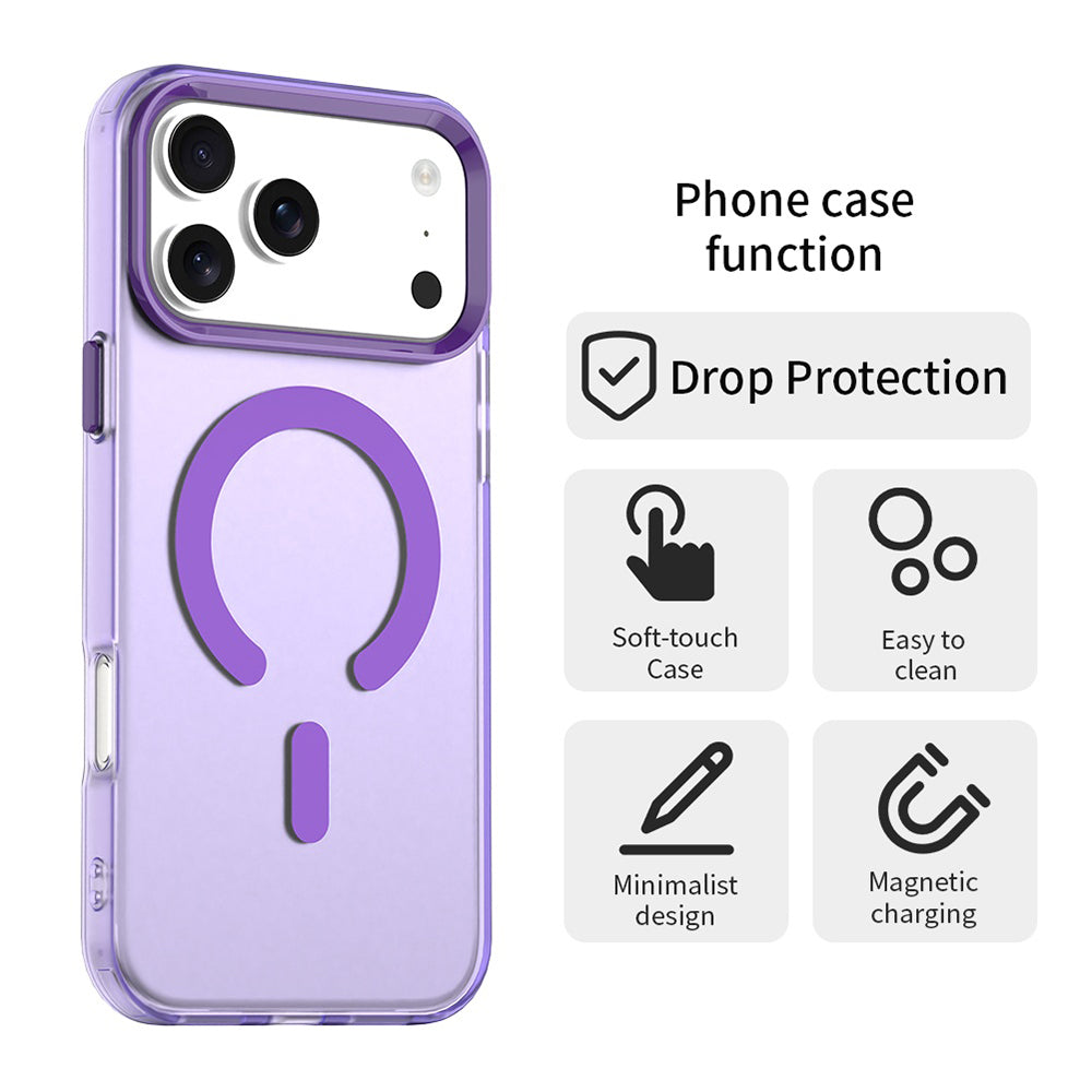 Étui MagSafe pour Apple iPhone 17 Pro Max, Techsuit, CandyCase, Violet