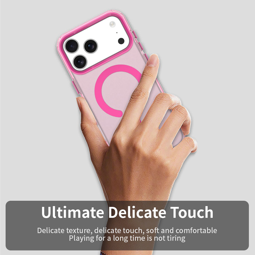 Housse MagSafe pour Apple iPhone 17 Pro Max, Techsuit, CandyCase, Rose
