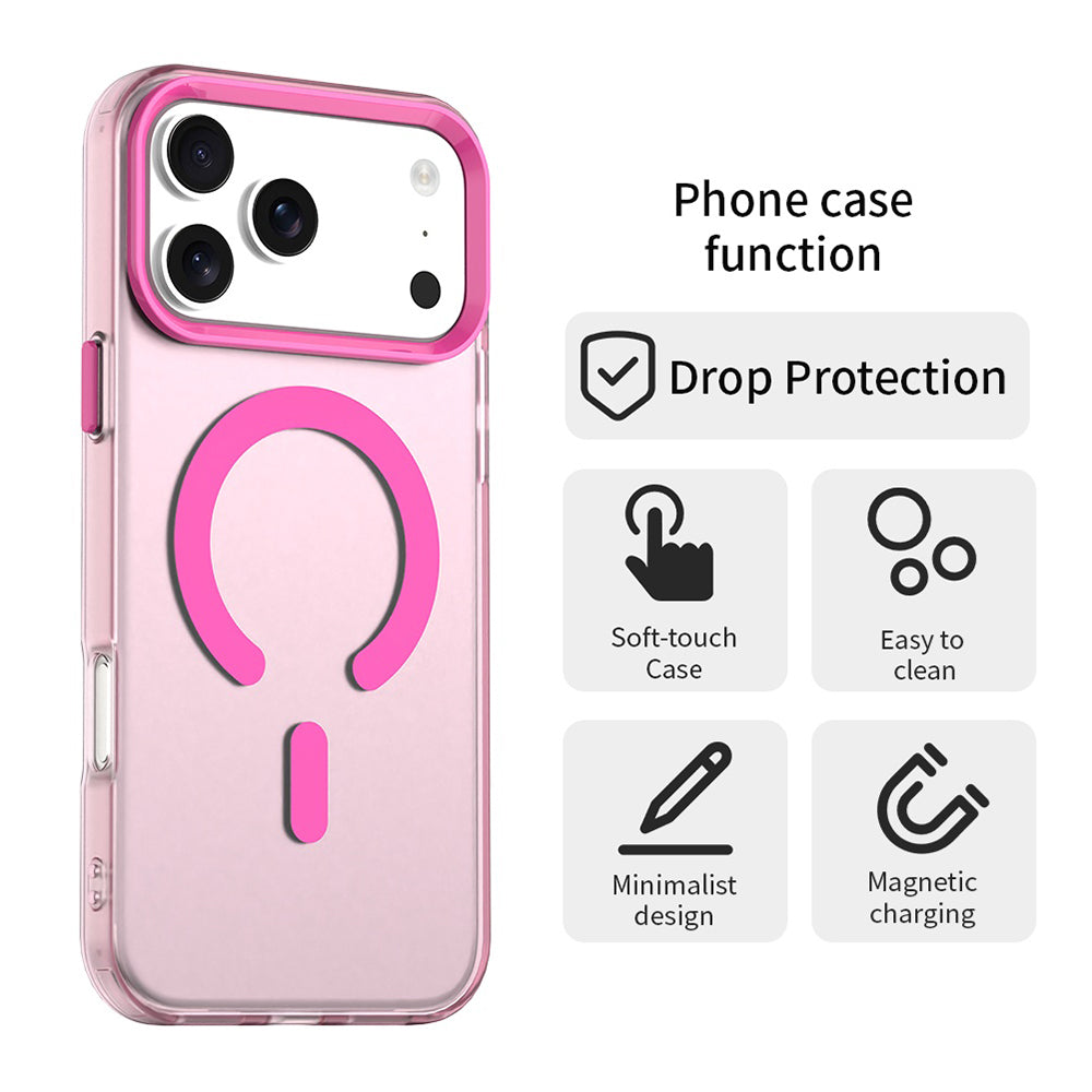 Housse MagSafe pour Apple iPhone 17 Pro Max, Techsuit, CandyCase, Rose