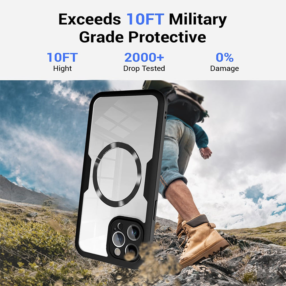 Étui MagSafe pour Apple iPhone 17 Pro Max, Techsuit, ColorVerse 360, Rose
