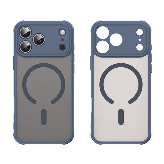 MagSafe Hülle für Apple iPhone 17 Pro Max, Techsuit, HaloFrost II, Marineblau