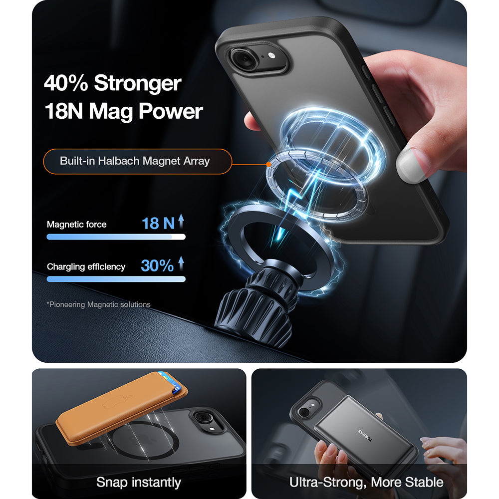 Étui MagSafe pour Apple iPhone 17 Pro Max, Torras, Guardian, Orange